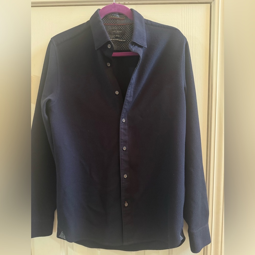 Ted Baker Men's Navy Blue Sweater